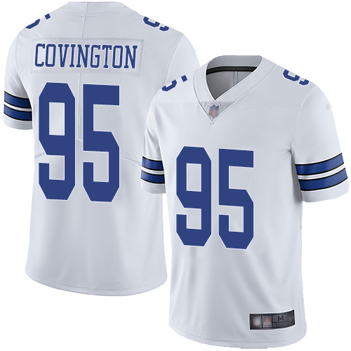 Men Dallas Cowboys Limited White Christian Covington Road #95 Vapor Untouchable NFL Jersey